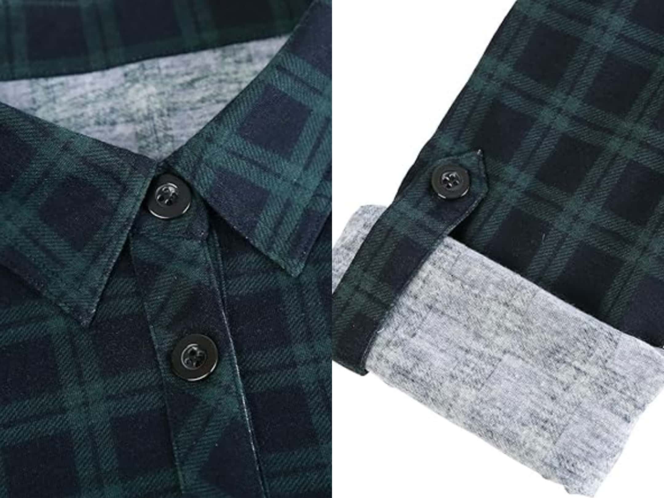 details of long sleeve grid coat